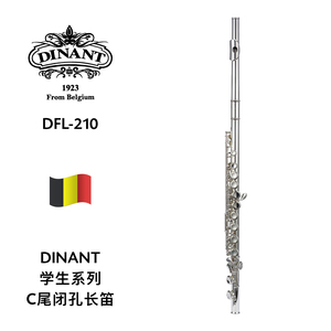 DINANT（迪南）学生系列镀银长笛C尾闭孔 DFL-210