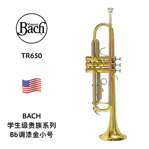 BACH（巴哈）学生系列Bb调漆金小号 TR650