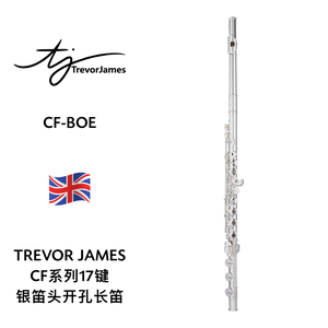 TREVOR JAMES（崔弗·詹姆士）CF系列17键开孔925银笛头长笛 CF-BOE